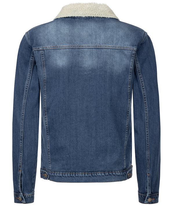 Rock Creek Herren Jeansjacke mit Teddyfellkragen H-217_83806.jpg