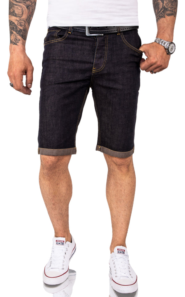 Rock Creek Herren Jeansshorts Slim Fit Dunkelblau RC-2206_83136.jpg