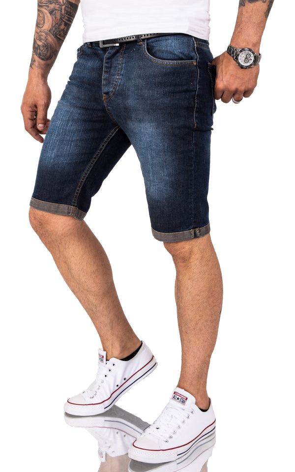 Rock Creek Herren Jeansshorts Slim Fit Dunkelblau RC-2216_83204.jpg