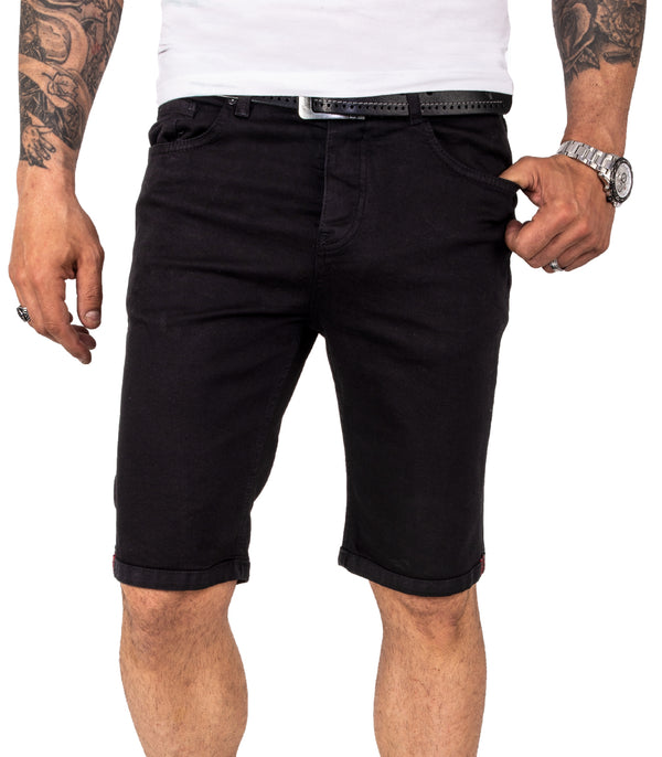 Rock Creek Herren Jeansshorts Slim Fit Schwarz RC-2209_83194.jpg