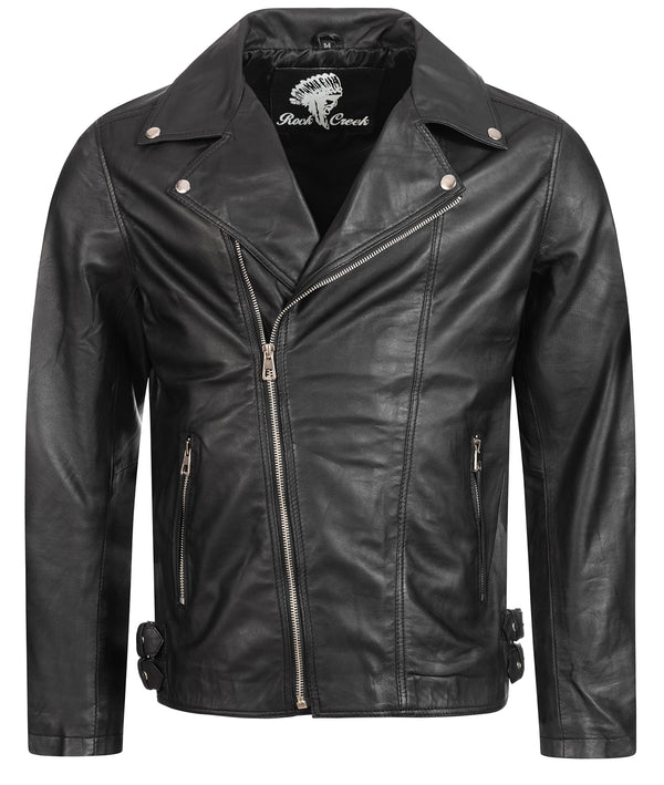 Rock Creek Herren Lederjacke Biker-Style H-182_80903.jpg