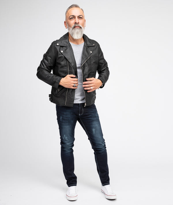 Rock Creek Herren Lederjacke Biker-Style H-182_84697.jpg