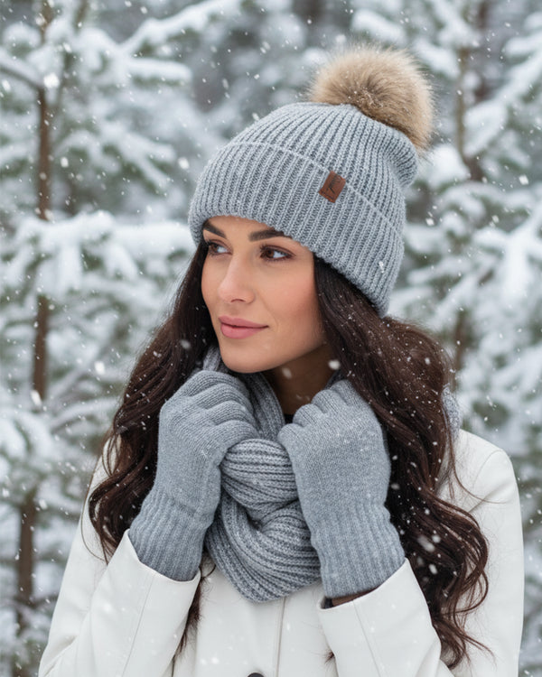 Rock Creek Winter Mütze Schal Handschuh-Set U-103