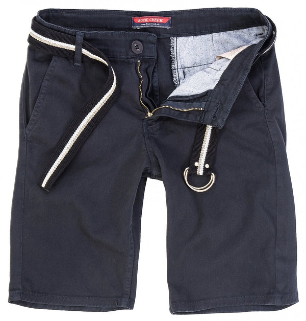 Rock Creek Herren Chino Shorts mit Gürtel RC-2133