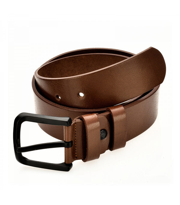 Gelverie Herren Gürtel Echt Leder Braun GG-103