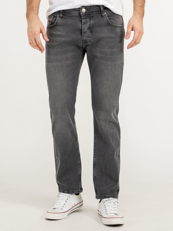 Lorenzo Loren Herren Jeans Regular Fit Grau LL-4010