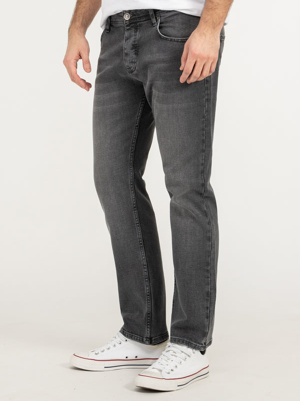 Lorenzo Loren Herren Jeans Regular Fit Grau LL-4010