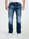 Lorenzo Loren Herren Jeans Regular Fit Dunkelblau LL-4012