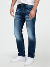 Lorenzo Loren Herren Jeans Regular Fit Dunkelblau LL-4012