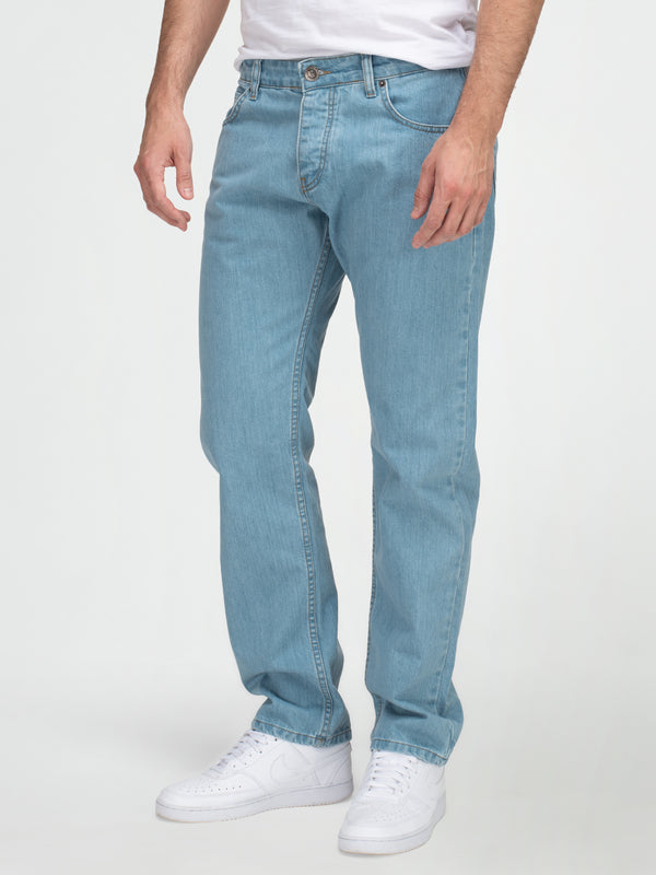 Lorenzo Loren Herren Jeans Regular Fit Hellblau LL-4014