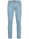 Lorenzo Loren Herren Jeans Regular Fit Hellblau LL-4014
