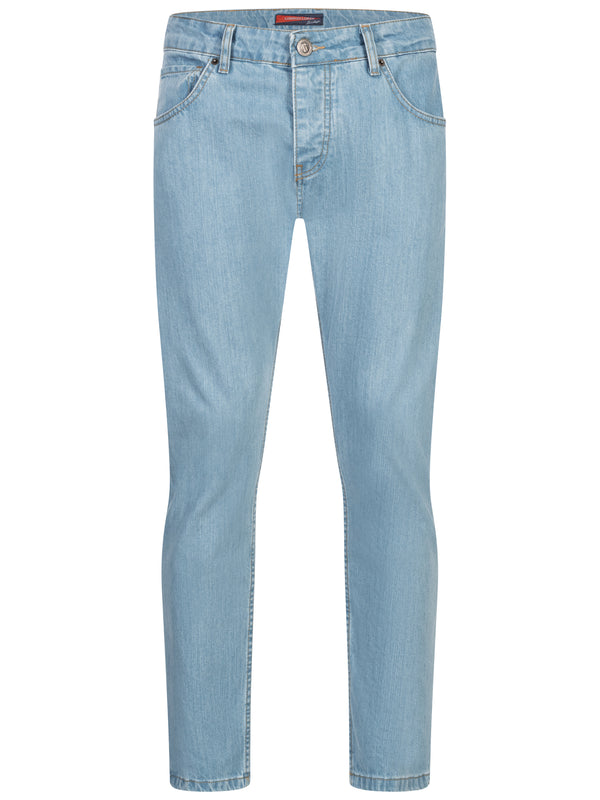 Lorenzo Loren Herren Jeans Regular Fit Hellblau LL-4014