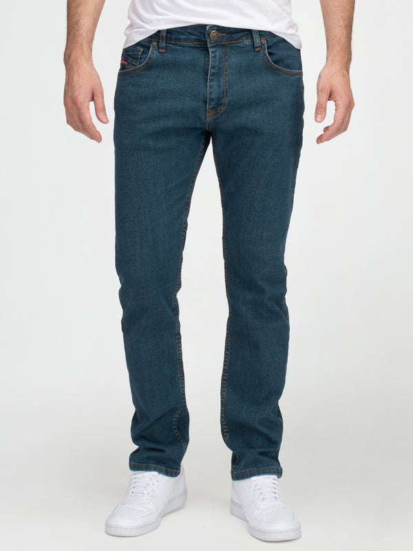 Lorenzo Loren Herren Jeans Regular Fit Blau LL-4015