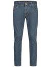 Lorenzo Loren Herren Jeans Regular Fit Blau LL-4015