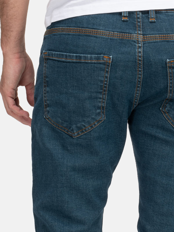 Lorenzo Loren Herren Jeans Regular Fit Blau LL-4015
