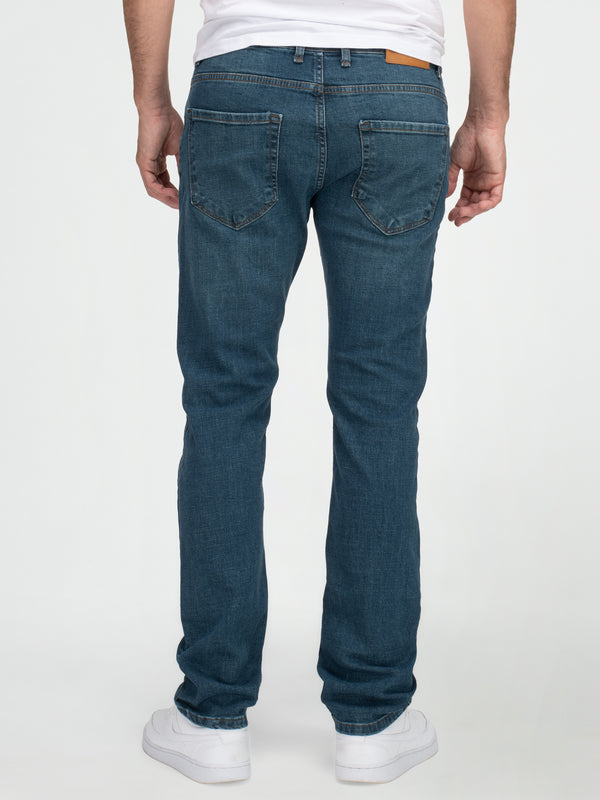 Lorenzo Loren Herren Jeans Regular Fit Blau LL-4016