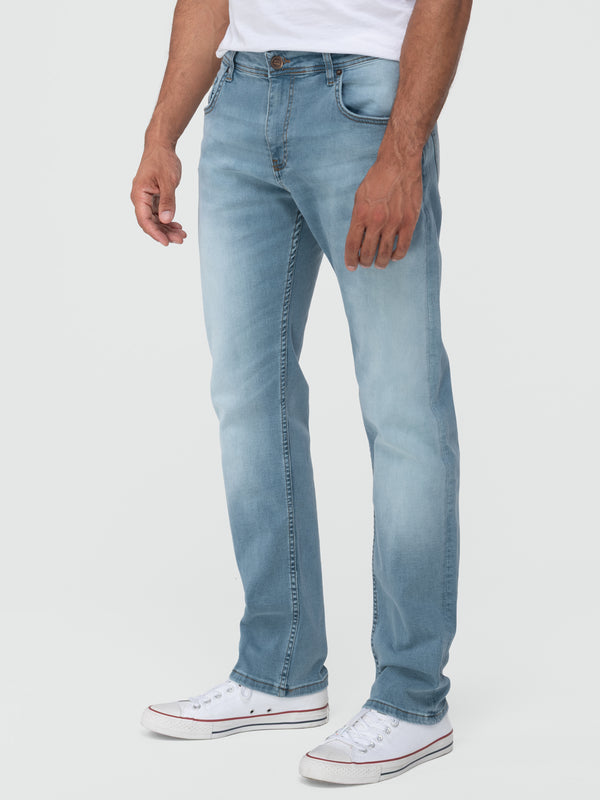 Lorenzo Loren Herren Jeans Regular Fit Blau LL-4017