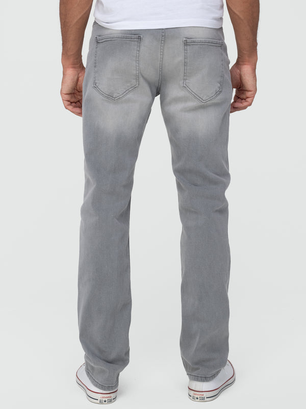 Lorenzo Loren Herren Jeans Regular Fit Grau LL-4019