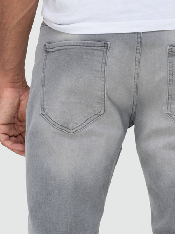 Lorenzo Loren Herren Jeans Regular Fit Grau LL-4019