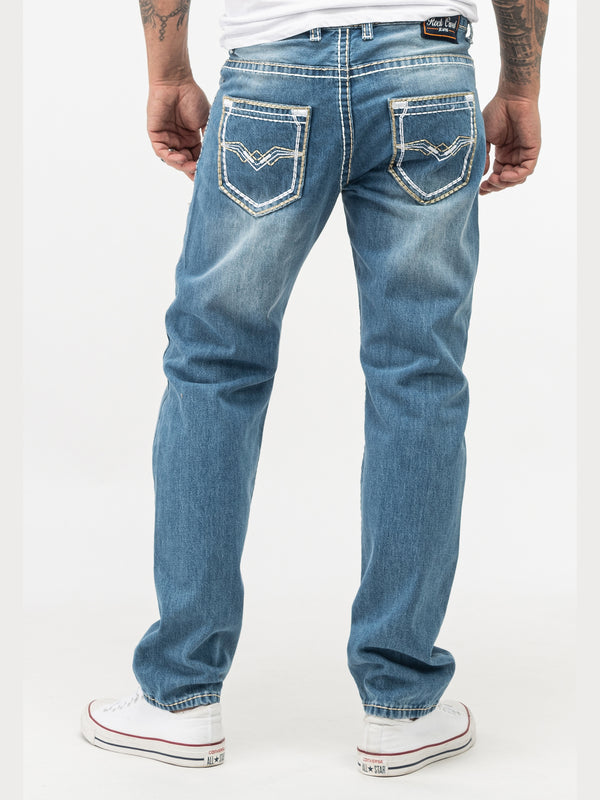 Rock Creek Herren Jeans Comfort Fit Blau RC-2268