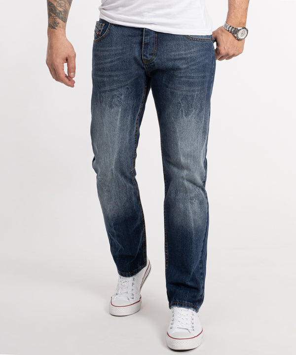 Rock Creek Herren Jeans Regular Fit Blau RC-2357
