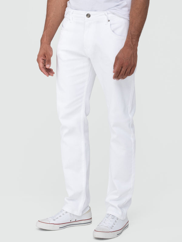 Rock Creek Herren Jeans Regular Fit Weiß RC-2442