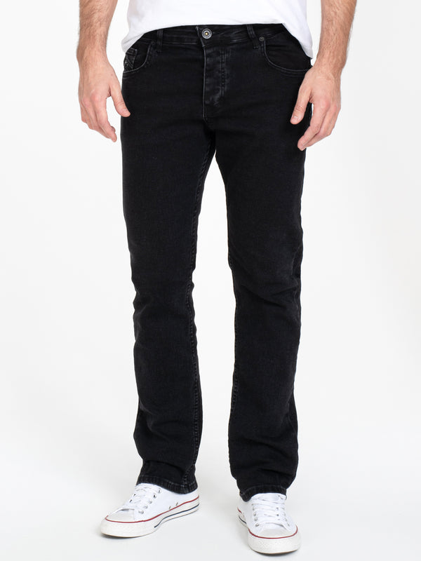 Rock Creek Herren Jeans Regular Fit Schwarz RC-2443