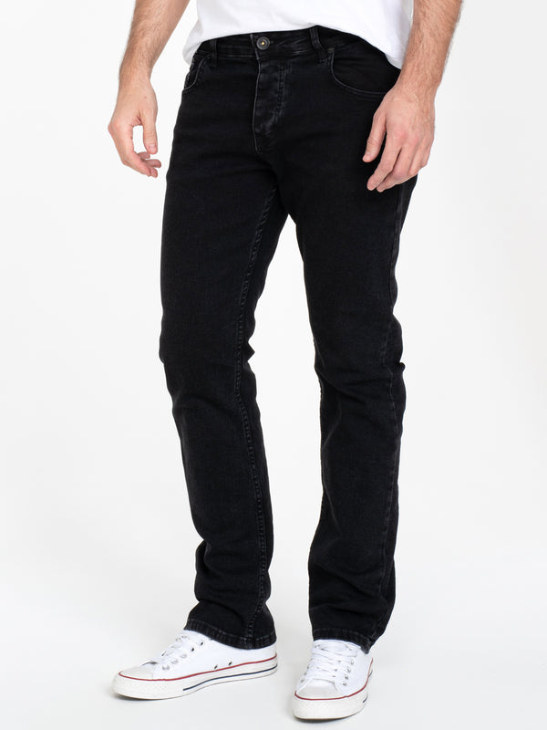 Rock Creek Herren Jeans Regular Fit Schwarz RC-2443