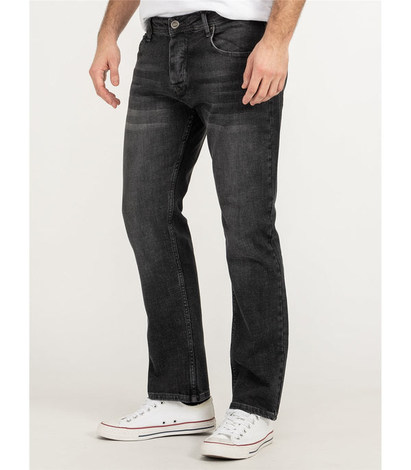 Lorenzo Loren Herren Jeans Regular Fit Dunkelgrau LL-4006
