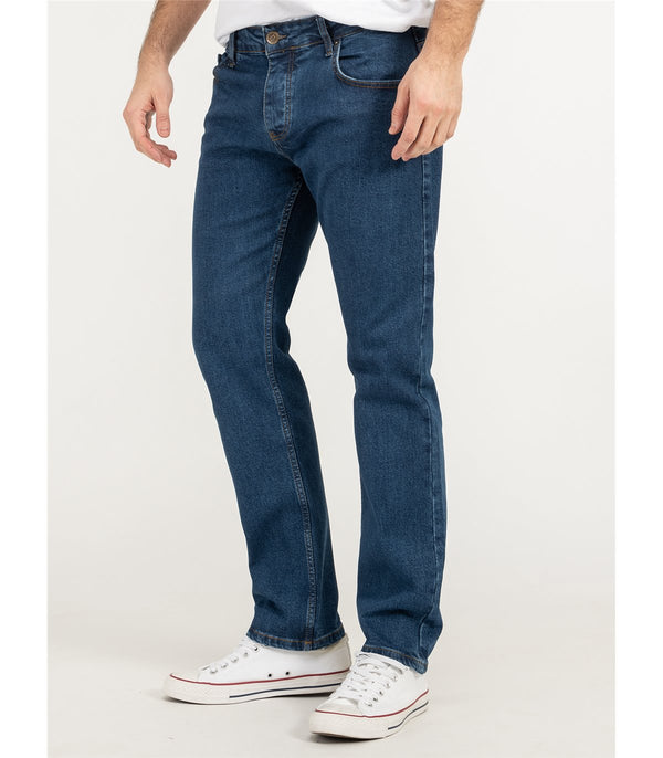Lorenzo Loren Herren Jeans Regular Fit Blau LL-4009