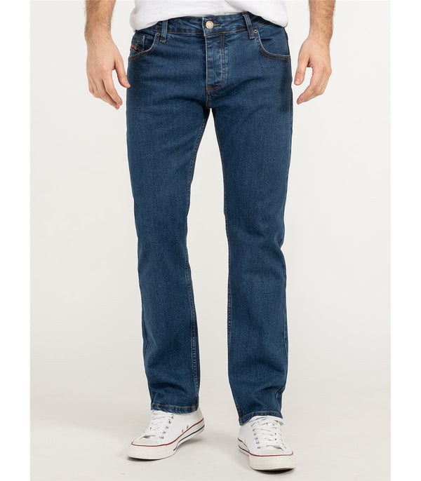 Lorenzo Loren Herren Jeans Regular Fit Blau LL-4009