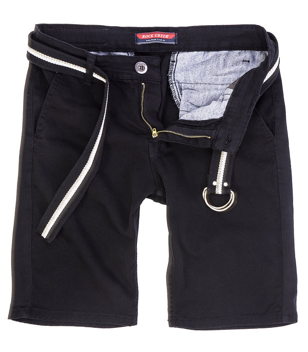 Rock Creek Herren Chino Shorts mit Gürtel RC-2133