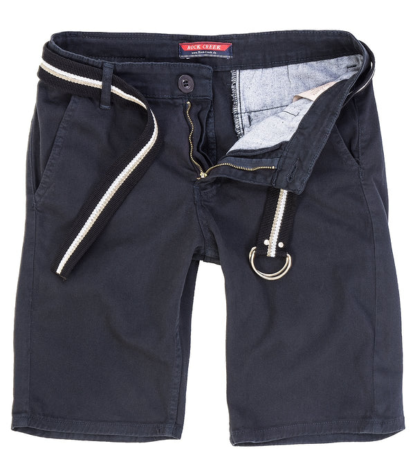 Rock Creek Herren Chino Shorts mit Gürtel RC-2133