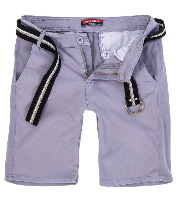 Rock Creek Herren Chino Shorts mit Gürtel RC-2133