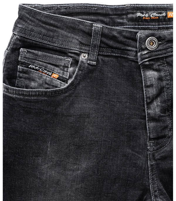 Rock Creek Herren Jeans Regular Fit Dunkelgrau RC-2273