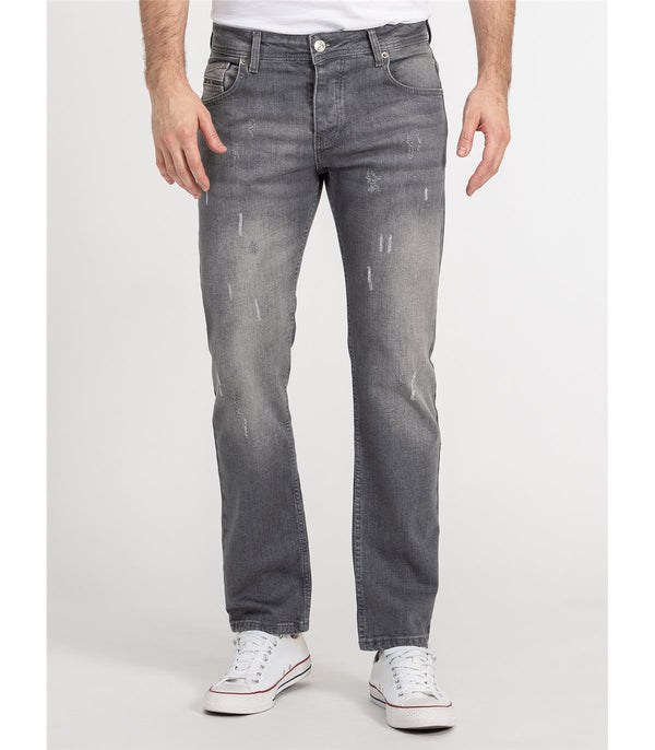 Rock Creek Herren Jeans Regular Fit Dunkelgrau RC-2439
