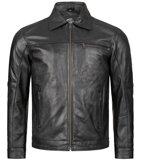 Rock Creek Herren Lederjacke Biker-Style H-289