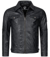 Rock Creek Herren Lederjacke Kentkragen H-296