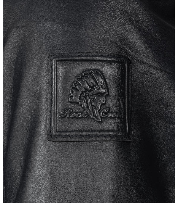 Rock Creek Herren Lederjacke Kentkragen H-296