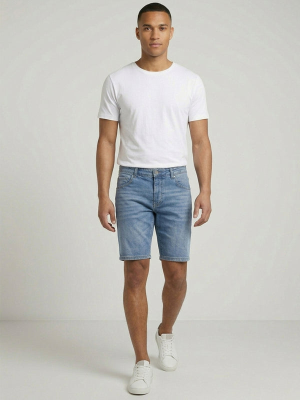 Rock Creek Herren Jeans Shorts Blau RC-2450