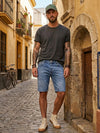 Rock Creek Herren Jeans Shorts Blau RC-2450
