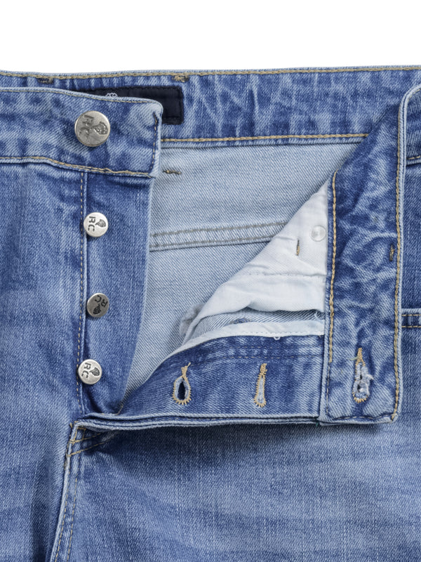 Rock Creek Herren Jeans Shorts Blau RC-2450