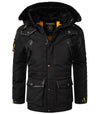 Geographical Norway Herren Winter Jacke mit Kunstfellkragen H-259