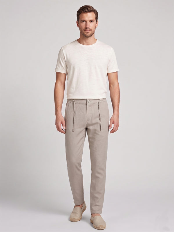 Rock Creek Herren Stoffhose Leinen-Optik RC-2446