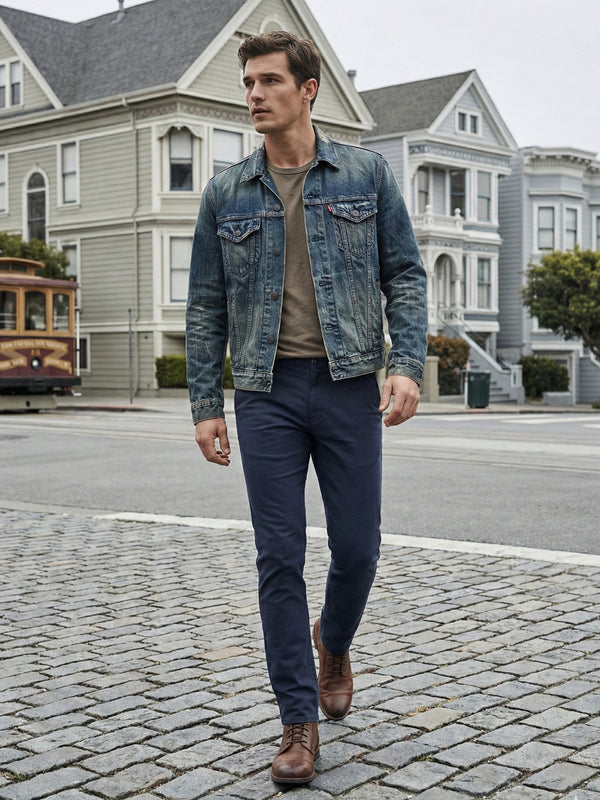 Rock Creek Herren Chino Hose Slim Fit RC-2154