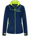 Rock Creek Damen Fleecejacke D-473 navy neon XS-2XL atmungsaktive Damen Fleecejacke für Freizeit, Sport und Alltag