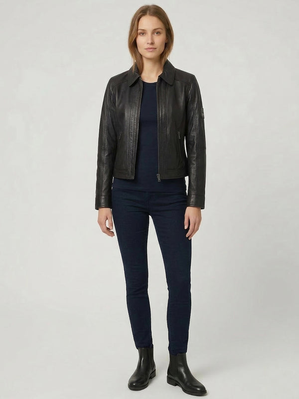 Rock Creek Damen Lederjacke D-487