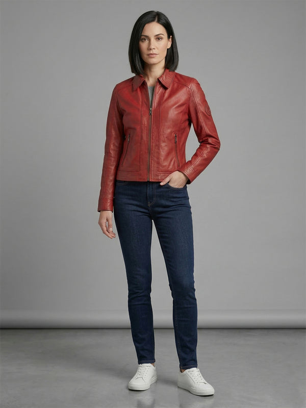 Rock Creek Damen Lederjacke D-487