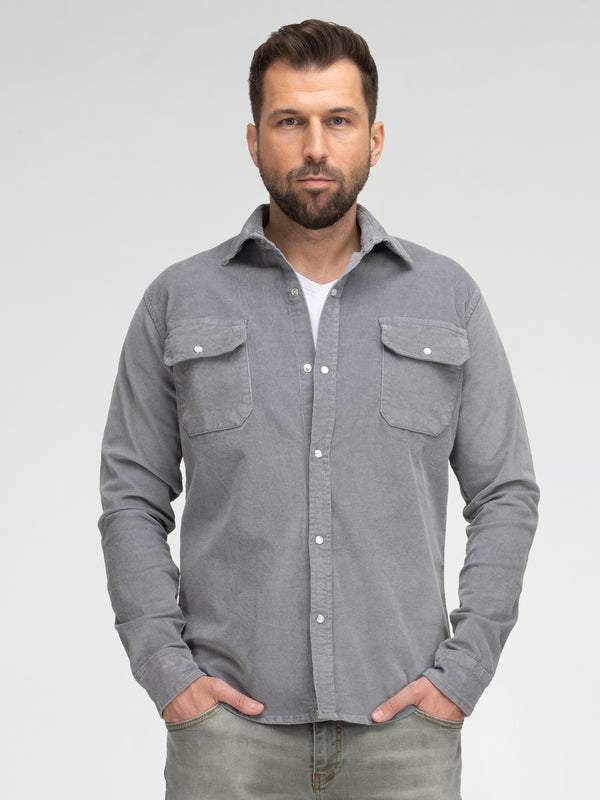 Rock Creek Herren Cordhemd Kentkragen H-412