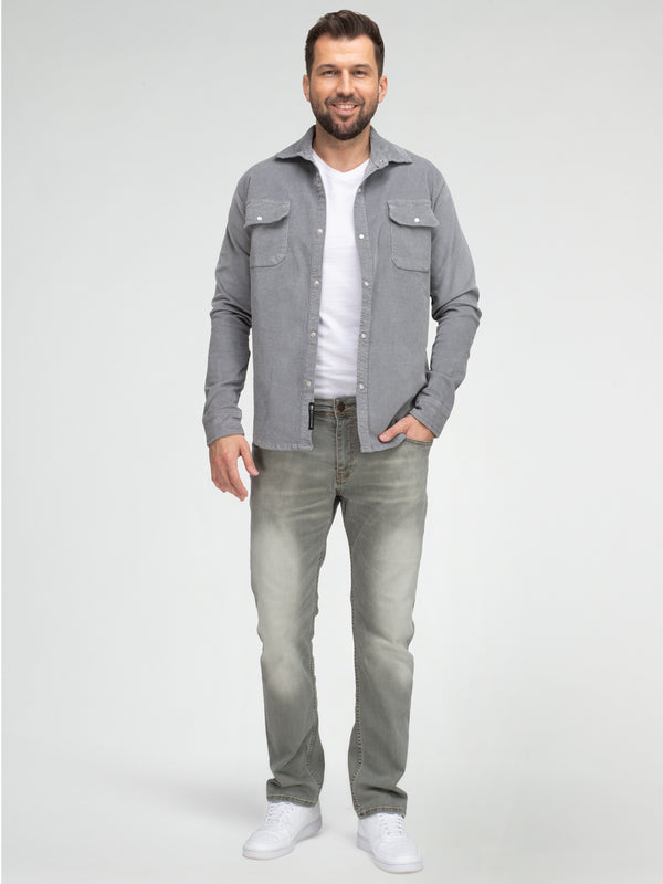 Rock Creek Herren Cordhemd Kentkragen H-412